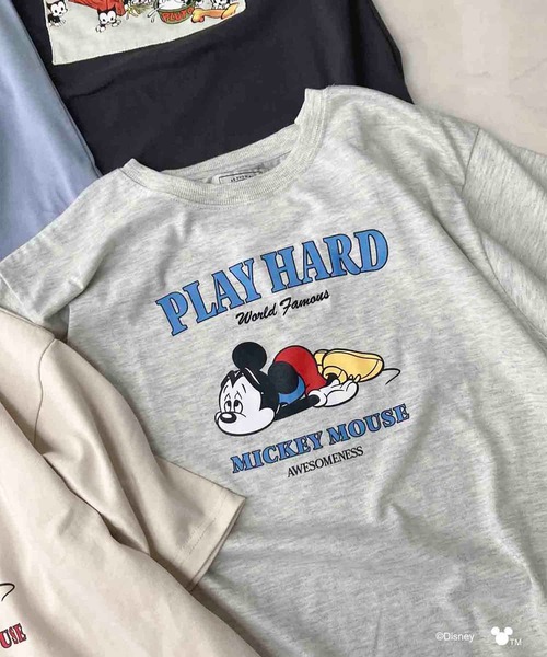 AS KNOW AS plus(アズノゥアズプラス)の「〇Disney / アソートTシャツ 【Disney(ディズニー)】(Tシャツ/カットソー・レディース・アイボリー/サックスブルー/チャコールグレー/杢グレー/ホワイト系/グレー系/アイボリー系/サックスブルー系・FREE)」の22枚目の写真