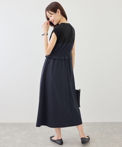 ROPE' PICNIC(ロペピクニック)の「ナイロンビスチェドッキングカットワンピース/UVカット・接触冷感(ワンピース・レディース・ネイビー/ベージュ/ブラック・FREE)」の14枚目の写真