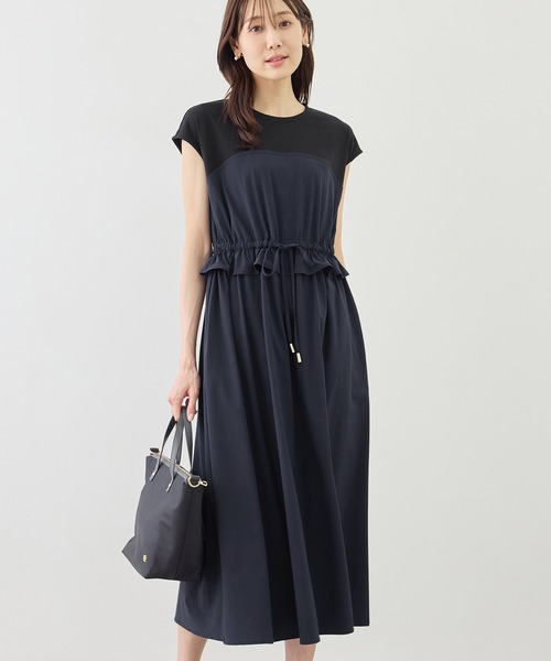 ROPE' PICNIC(ロペピクニック)の「ナイロンビスチェドッキングカットワンピース/UVカット・接触冷感(ワンピース・レディース・ネイビー/ベージュ/ブラック・FREE)」の15枚目の写真