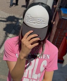 Never mind the XU（ネバーマインドザエックスユー）の「【Never mind the XU】musical note cap / 【ネバーマインド ザ エックスユー】ミュージカルノートメッシュキャップ（キャップ）」