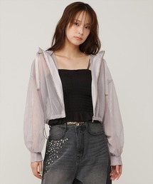シアーメッシュブルゾン