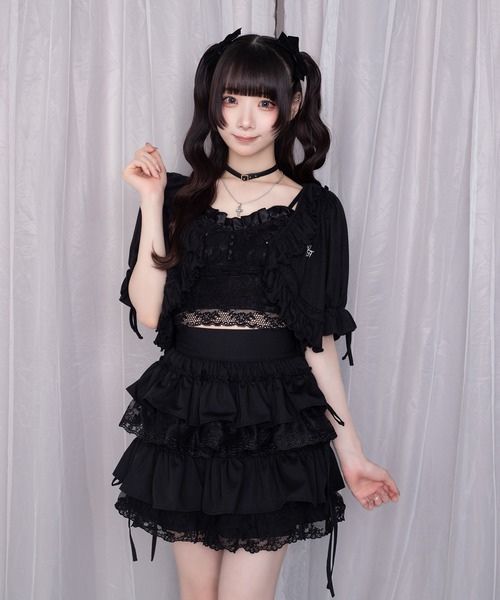 Whinny(ホワイニー)の「Whinny/超絶きゅんきゅんデートっち♪(キャミソール・レディース・ブラック/ホワイト・FREE)」の10枚目の写真