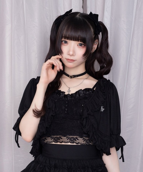 Whinny(ホワイニー)の「Whinny/超絶きゅんきゅんデートっち♪(キャミソール・レディース・ブラック/ホワイト・FREE)」の9枚目の写真