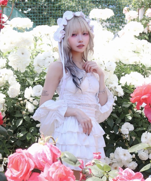 Whinny(ホワイニー)の「Whinny/超絶きゅんきゅんデートっち♪(キャミソール・レディース・ブラック/ホワイト・FREE)」の15枚目の写真