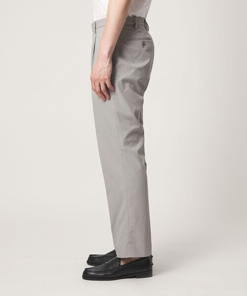 A DAY IN THE LIFE UNITED ARROWS（アデイインザライフユナイテッドアローズ）の「クールマックス ドライオックスフォード 1プリーツ テーパード スラックス＜A DAY IN THE LIFE＞（スラックス・メンズ・ダークブラウン/ホワイト/ライトグレー・S/L/XL/M）」の10枚目の写真