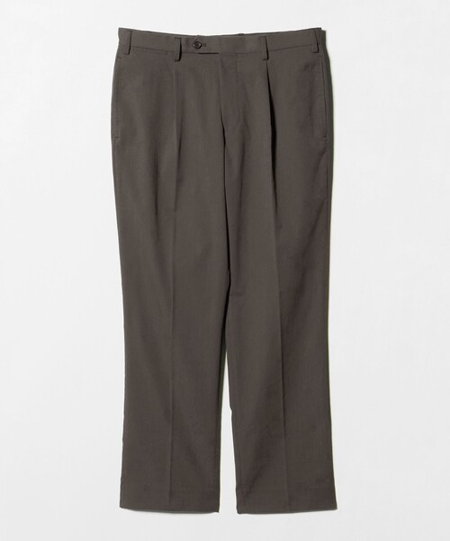 A DAY IN THE LIFE UNITED ARROWS（アデイインザライフユナイテッドアローズ）の「クールマックス ドライオックスフォード 1プリーツ テーパード スラックス＜A DAY IN THE LIFE＞（スラックス・メンズ・ダークブラウン/ホワイト/ライトグレー・S/L/XL/M）」の20枚目の写真