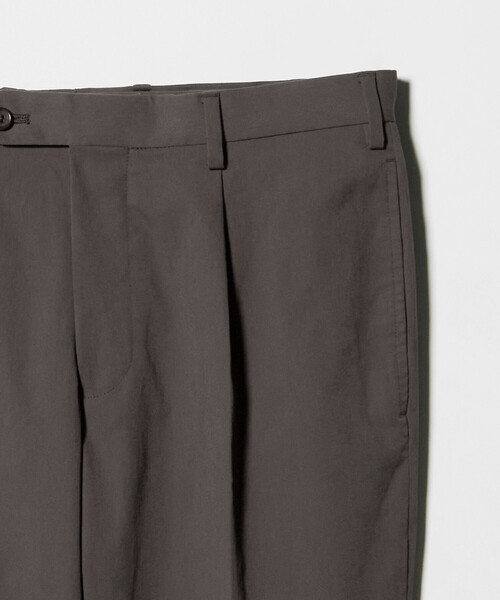 A DAY IN THE LIFE UNITED ARROWS（アデイインザライフユナイテッドアローズ）の「クールマックス ドライオックスフォード 1プリーツ テーパード スラックス＜A DAY IN THE LIFE＞（スラックス・メンズ・ダークブラウン/ホワイト/ライトグレー・S/L/XL/M）」の21枚目の写真