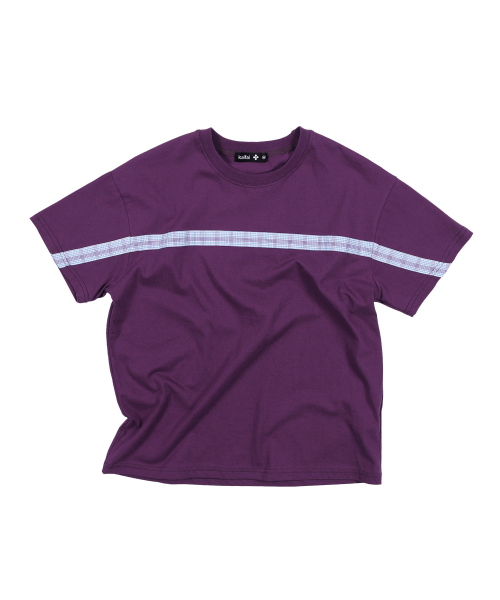kaifai(カイファイ)の「クラウドテープ半袖Tシャツ(パープル)K26QB230(Tシャツ/カットソー・レディース・その他・SMALL/MEDIUM)」の1枚目の写真
