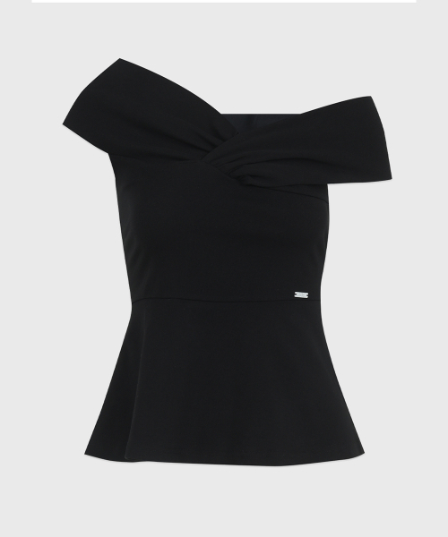 MICANE（ミケーネ）の「セネディペプラムオフショルダーティ（Tシャツ/カットソー・レディース・スカイブルー/ブラック/アイボリー・SMALL/MEDIUM/LARGE/X-LARGE/XX-LARGE）」の17枚目の写真