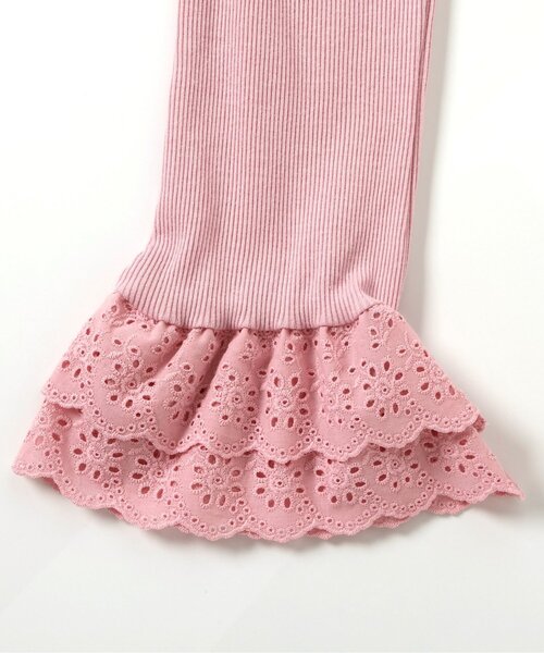 apres les cours（アプレレクール）の「【接触冷感】レースフリルレギンス（その他パンツ・キッズ・ピンク/イエロー/ブラウン/ダークグリーン・110/100/90/80/70/140/130/120）」の21枚目の写真