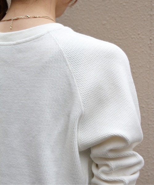 THE SHINZONE(ザ シンゾーン)の「THE SHINZONE/シンゾーン サーマルシャツ THERMAL SHIRT 26AMSCU03(Tシャツ/カットソー・レディース・グレー/ホワイト・FREE)」の4枚目の写真