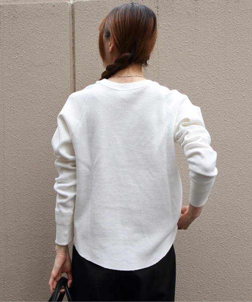 THE SHINZONE(ザ シンゾーン)の「THE SHINZONE/シンゾーン サーマルシャツ THERMAL SHIRT 26AMSCU03(Tシャツ/カットソー・レディース・グレー/ホワイト・FREE)」の8枚目の写真