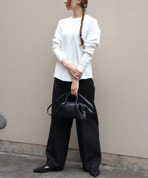 THE SHINZONE(ザ シンゾーン)の「THE SHINZONE/シンゾーン サーマルシャツ THERMAL SHIRT 26AMSCU03(Tシャツ/カットソー・レディース・グレー/ホワイト・FREE)」の9枚目の写真