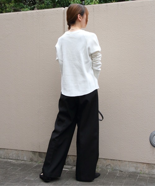 THE SHINZONE(ザ シンゾーン)の「THE SHINZONE/シンゾーン サーマルシャツ THERMAL SHIRT 26AMSCU03(Tシャツ/カットソー・レディース・グレー/ホワイト・FREE)」の12枚目の写真