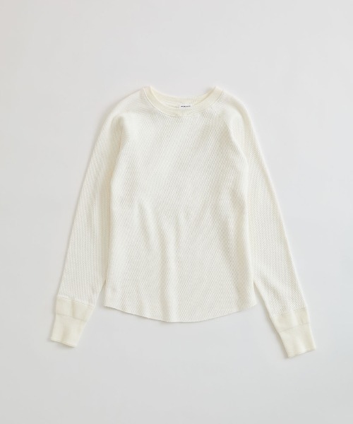 THE SHINZONE(ザ シンゾーン)の「THE SHINZONE/シンゾーン サーマルシャツ THERMAL SHIRT 26AMSCU03(Tシャツ/カットソー・レディース・グレー/ホワイト・FREE)」の13枚目の写真