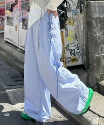 セブンフェアリー♡リラートカーキ パンツ Alley Tokyo｜アリートーキョー（レディース）のその他パンツ（ブルー