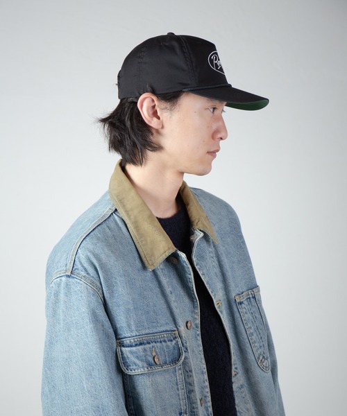 RACAL（ラカル）の「RACAL EMB Unstructured 5panel Snap-Back / ラカルロゴ刺繍アンストラクチャード5パネルキャップ（キャップ・メンズ・ブラック・FREE）」の10枚目の写真