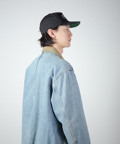 RACAL（ラカル）の「RACAL EMB Unstructured 5panel Snap-Back / ラカルロゴ刺繍アンストラクチャード5パネルキャップ（キャップ・メンズ・ブラック・FREE）」の14枚目の写真