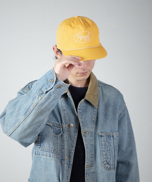 RACAL（ラカル）の「RACAL EMB Unstructured 5panel Snap-Back / ラカルロゴ刺繍アンストラクチャード5パネルキャップ（キャップ・メンズ・ブラック・FREE）」の2枚目の写真