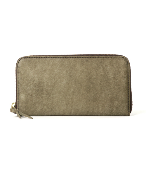 moani（モアニ）の「【moani/モアニ】プエブロレザーラウンド長財布（財布・メンズ・カーキ/ブラウン/キャメル/ブラック/グレー・FREE）」の3枚目の写真