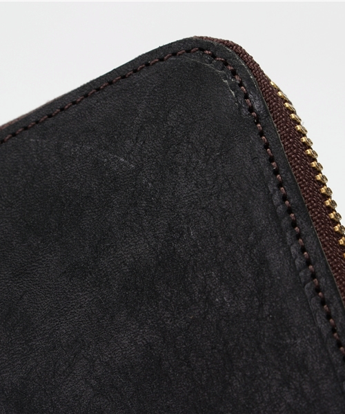 moani（モアニ）の「【moani/モアニ】プエブロレザーラウンド長財布（財布・メンズ・カーキ/ブラウン/キャメル/ブラック/グレー・FREE）」の9枚目の写真