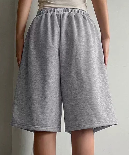 LAMPOON(ランプーン)の「スエットハーフパンツ(スウェットパンツ・レディース・グレー/ブラック・SMALL/MEDIUM/LARGE)」の6枚目の写真
