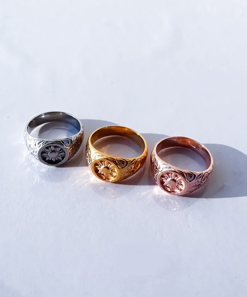 IRIEBEACH（アイリービーチ）の「sunrise ring/【ハワイアンジュエリー】【サージカルステンレス】【金属アレルギー対応】【IRIEBEACH / アイリービーチ】つけっぱなしOK（リング・レディース・ゴールド/ピンク/シルバー・19号/17号/11号/7号/15号/21号/13号/9号）」の2枚目の写真