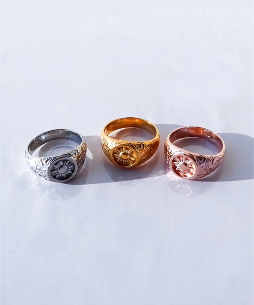 IRIEBEACH（アイリービーチ）の「sunrise ring/【ハワイアンジュエリー】【サージカルステンレス】【金属アレルギー対応】【IRIEBEACH / アイリービーチ】つけっぱなしOK（リング・レディース・ゴールド/ピンク/シルバー・19号/17号/11号/7号/15号/21号/13号/9号）」の3枚目の写真