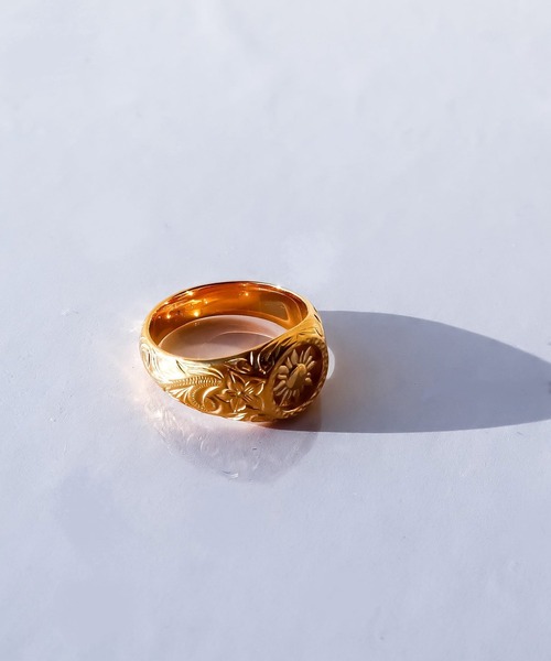 IRIEBEACH（アイリービーチ）の「sunrise ring/【ハワイアンジュエリー】【サージカルステンレス】【金属アレルギー対応】【IRIEBEACH / アイリービーチ】つけっぱなしOK（リング・レディース・ゴールド/ピンク/シルバー・19号/17号/11号/7号/15号/21号/13号/9号）」の5枚目の写真