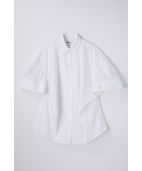 ENFOLD(エンフォルド)の「SOLID SHIRT(Tシャツ/カットソー・レディース・ホワイト/ライトグレー・38)」の2枚目の写真