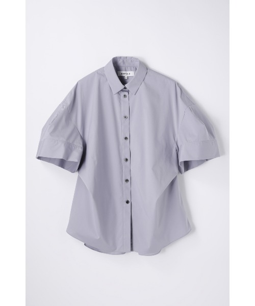 ENFOLD(エンフォルド)の「SOLID SHIRT(Tシャツ/カットソー・レディース・ホワイト/ライトグレー・38)」の1枚目の写真