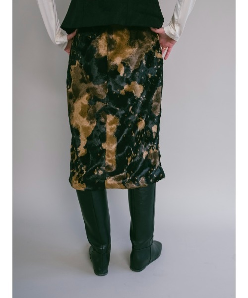 sahara(サハラ)の「【26AW PRE ORDER】Faux Cowhide Skirt(スカート・レディース・ホワイト/ブラック・M/S)」の5枚目の写真