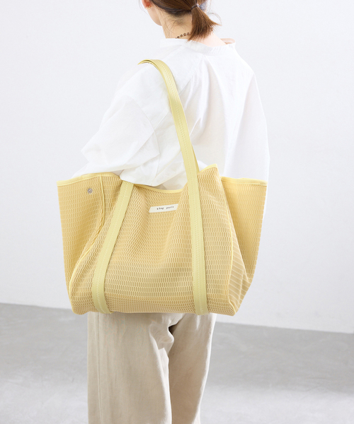 IENA(イエナ)の「《洗濯機洗い可》qbag paris/キューバッグ パリ NEST ZIP M バッグ(トートバッグ・レディース・ライトグリーン/ピンク/レッド/ブルー・FREE)」の8枚目の写真