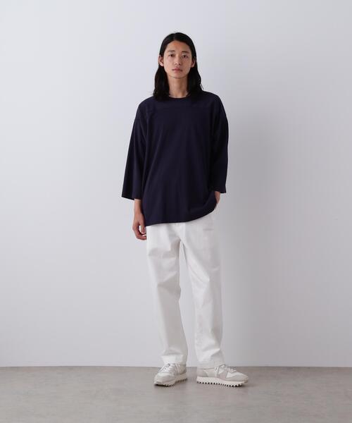 Y(ワイ)の「Y / 13oz ORGANIC COTTON DENIM ADJUSTER TROUSER(その他パンツ・メンズ・ネイビー/ホワイト・MEDIUM/SMALL/LARGE)」の2枚目の写真