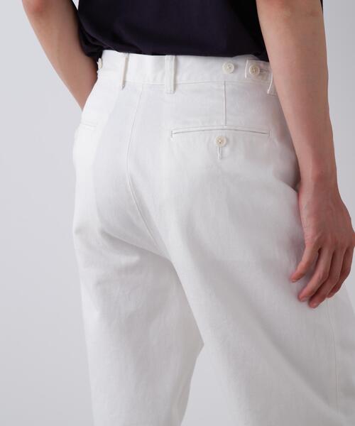 Y(ワイ)の「Y / 13oz ORGANIC COTTON DENIM ADJUSTER TROUSER(その他パンツ・メンズ・ネイビー/ホワイト・MEDIUM/SMALL/LARGE)」の9枚目の写真