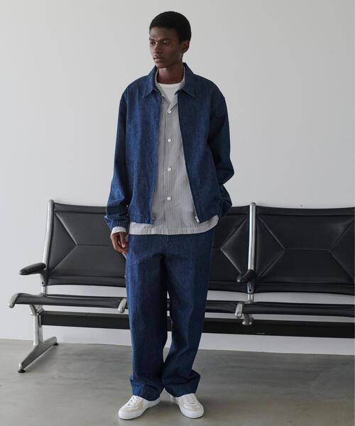 Y(ワイ)の「Y / 13oz ORGANIC COTTON DENIM ADJUSTER TROUSER(その他パンツ・メンズ・ネイビー/ホワイト・MEDIUM/SMALL/LARGE)」の21枚目の写真