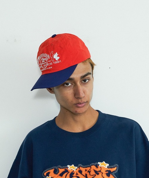 XLARGE(エクストララージ)の「PRODUCTION LOGO CAP(キャップ・メンズ・オレンジ/ブラック・ONE SIZE)」の8枚目の写真