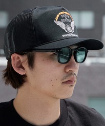 BRIXTON（ブリクストン）の「BRIXTON/ブリクストン LEEWAY MP TRUCKER HAT トラッカーキャップ メッシュキャップ スナップバック フロント刺繍 通気性 メンズ レディース 2026年 夏 夏服（キャップ）」