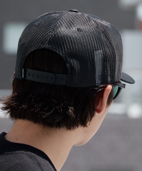 BRIXTON(ブリクストン)の「BRIXTON/ブリクストン LEEWAY MP TRUCKER HAT トラッカーキャップ メッシュキャップ スナップバック フロント刺繍 通気性 メンズ レディース 2026年 夏 夏服(キャップ・メンズ・ブラック・FREE)」の4枚目の写真