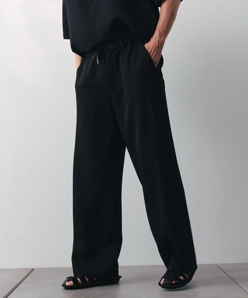 THE TOKYO(ザトウキョウ)の「【SILKα/シルクアルファ】SILK α Pleats Summer Easy Pants(その他パンツ・メンズ・ブラック・48/46)」の21枚目の写真