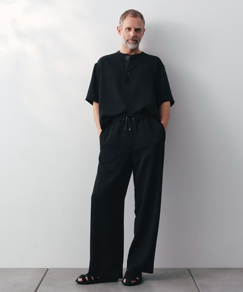 THE TOKYO(ザトウキョウ)の「【SILKα/シルクアルファ】SILK α Pleats Summer Easy Pants(その他パンツ・メンズ・ブラック・48/46)」の22枚目の写真