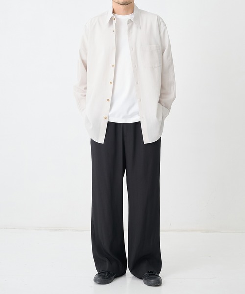 THE TOKYO(ザトウキョウ)の「【SILKα/シルクアルファ】SILK α Pleats Summer Easy Pants(その他パンツ・メンズ・ブラック・48/46)」の10枚目の写真