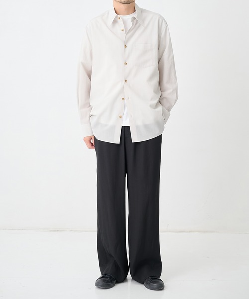 THE TOKYO(ザトウキョウ)の「【SILKα/シルクアルファ】SILK α Pleats Summer Easy Pants(その他パンツ・メンズ・ブラック・48/46)」の11枚目の写真
