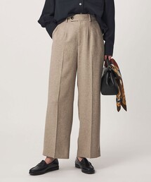 ネップツイル ストレート パンツ マシンウォッシャブル