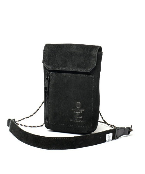 AS2OV(アッソブ)の「【AS2OV/アッソブ】 WATER PROOF SUEDE MINI SHOULDER / ミニショルダーバッグ(ショルダーバッグ・メンズ・ネイビー/ブラック/グレー/キャメル/ターコイズブルー・FREE)」の1枚目の写真