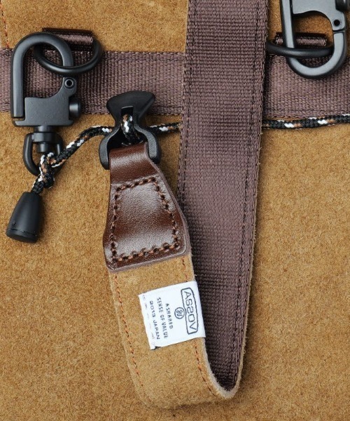 AS2OV(アッソブ)の「【AS2OV/アッソブ】 WATER PROOF SUEDE MINI SHOULDER / ミニショルダーバッグ(ショルダーバッグ・メンズ・ネイビー/ブラック/グレー/キャメル/ターコイズブルー・FREE)」の12枚目の写真
