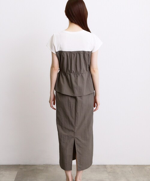 grove(グローブ)の「【低身長さんも選べる着丈・洗濯機◎】1枚で旬顔!Tシャツドッキングドロストワンピース(ワンピース・レディース・ブラック/ブラウン系その他・03/02/04/05/11/12/01)」の13枚目の写真