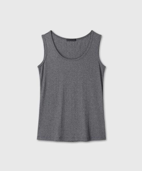 DIVEIN WOMEN(ダイブイン ウーマン)の「RIBBED SOFT SLEEVELESS (CHARCOAL)(Tシャツ/カットソー・レディース・その他・1/2)」の2枚目の写真
