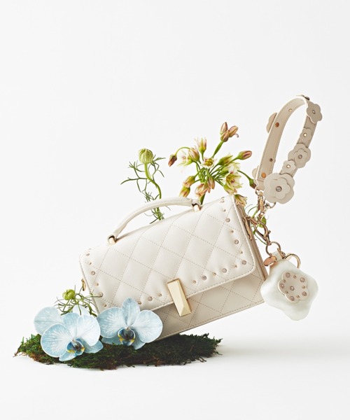 CELFORD(セルフォード)の「【リュタン】ビジュースタッズミニショルダー(ショルダーバッグ・レディース・ブラック/アイボリー/グレイッシュベージュ/ライトピンク・F)」の2枚目の写真