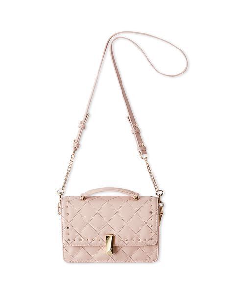 CELFORD(セルフォード)の「【リュタン】ビジュースタッズミニショルダー(ショルダーバッグ・レディース・ブラック/アイボリー/グレイッシュベージュ/ライトピンク・F)」の5枚目の写真